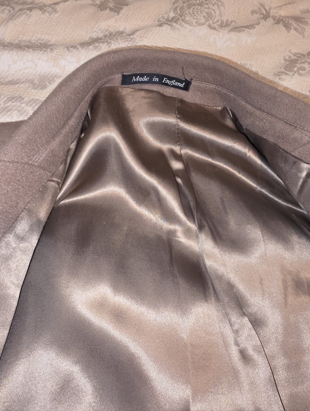 100% Cashmere Coat - Camel 48 R - Picture 16 of 16